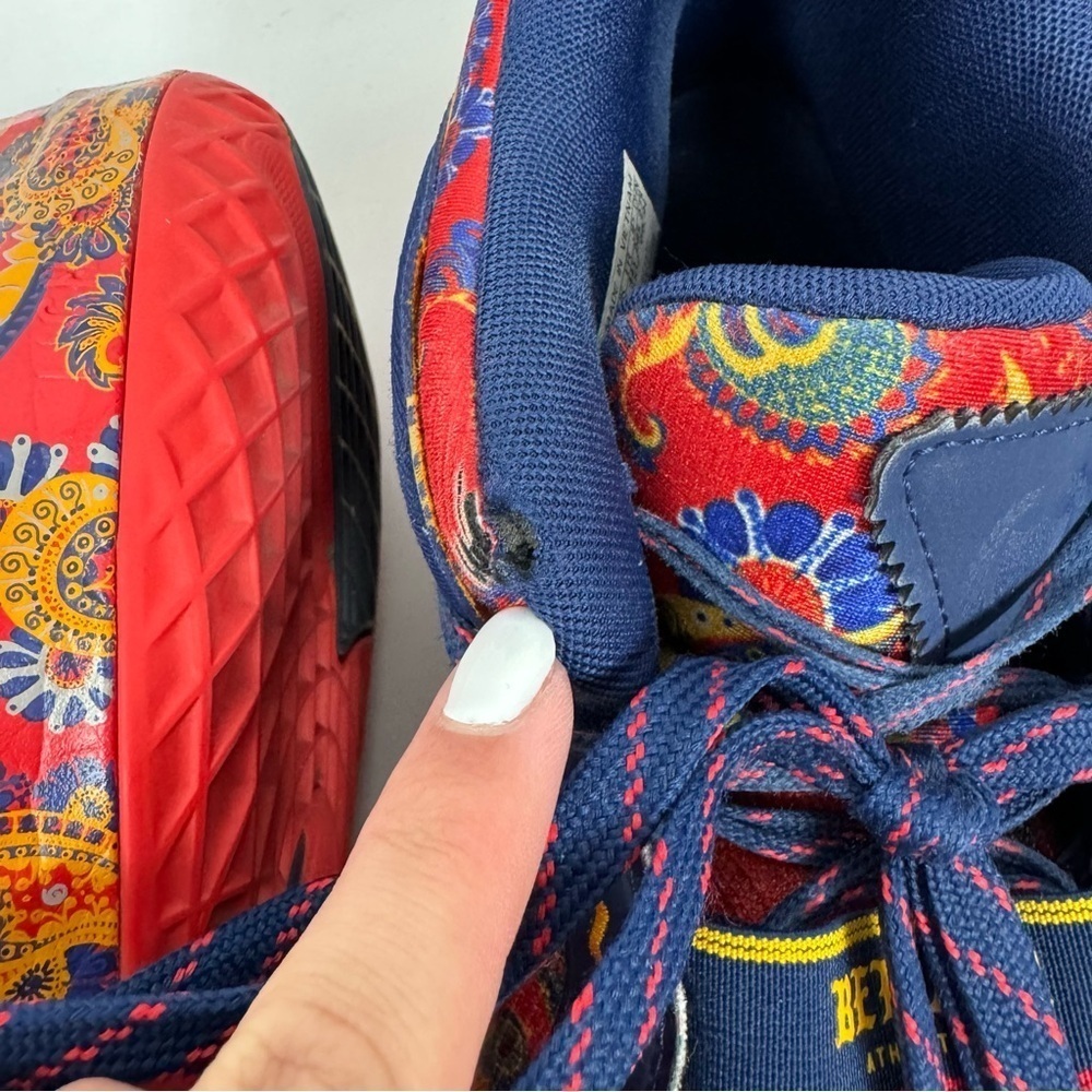 Adidas D.O.N. Issue #3 Bel-Air Athletics Prep School Red Blue Colorway Sneakers - Picture 8 of 10
